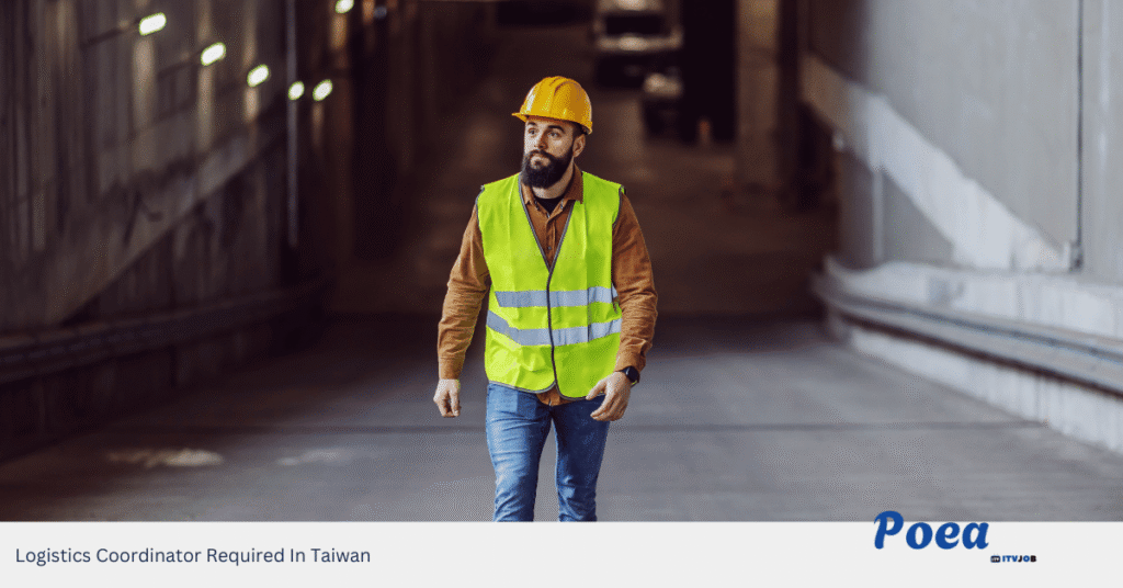 Logistics Coordinator Required In Taiwan