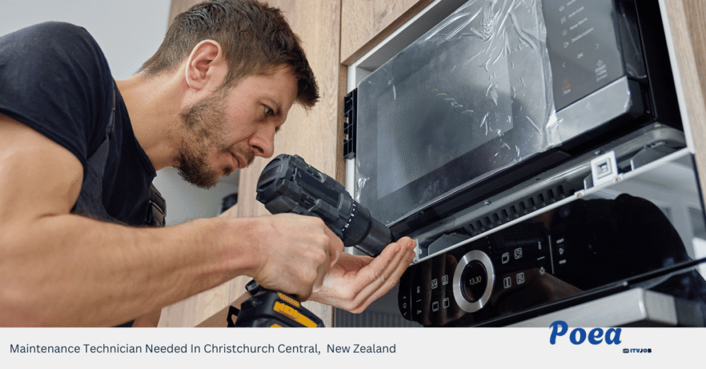 Maintenance Technician Needed In Christchurch Central, New Zealand