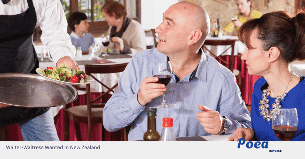 Waiter-Waitress Wanted In New Zealand